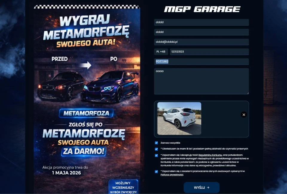 MGP GARAGE — screen 2